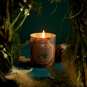 Carrière-Frères, scented candle, Siberian Pine&candied ginger, in glass, style